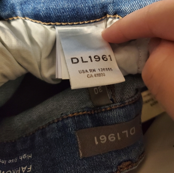 NWT$209 DL1961 Farrow High Rise Cropped Ankle Skinny Jeans in Monterio Sz 30 - Picture 15 of 16